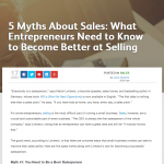 5 myths about sales